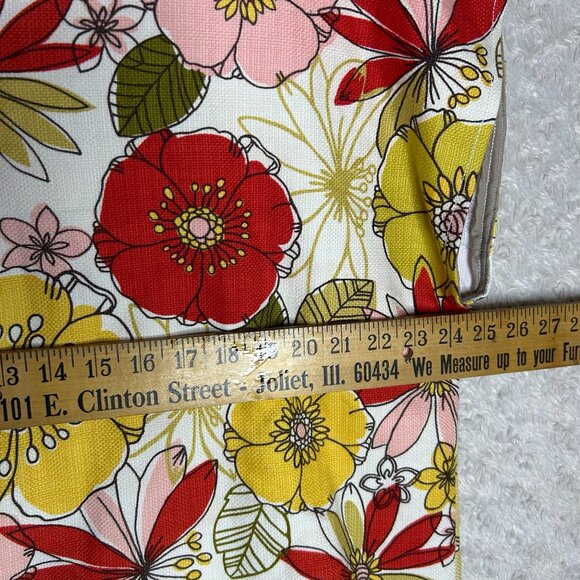 Patchwork Top‎ Floral Print Sleeveless White Crew Neck Fashion Top - Picture 3 of 7